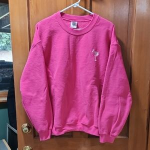 Gildan Bright Pink Crewneck Sweater